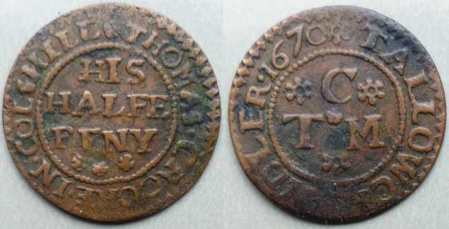 Coleshill, Thomas Crooke 1670 halfpenny
